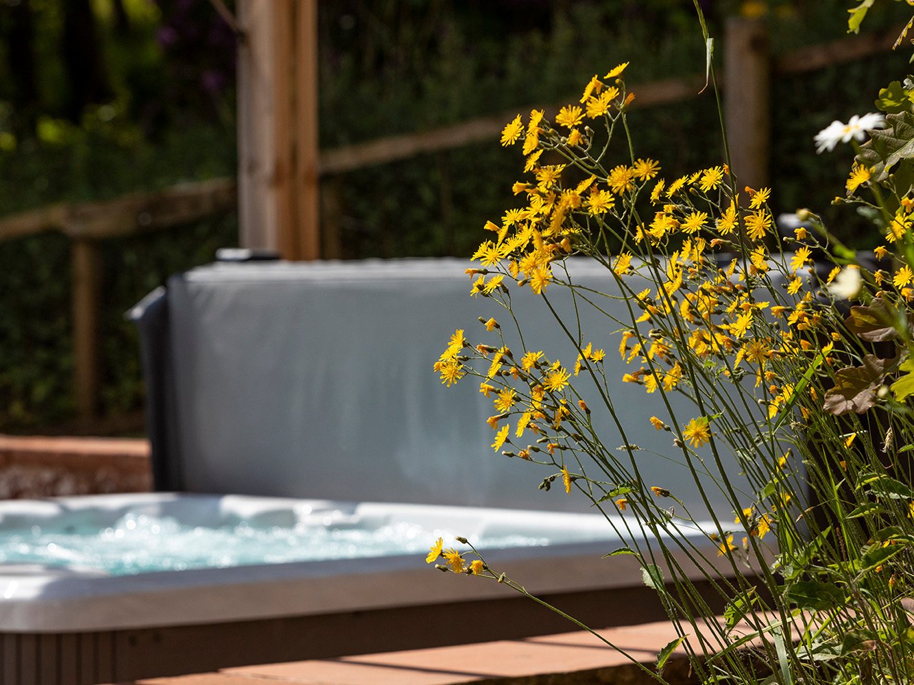 Hot tub at Laundry Cottage Hot tub at Laundry Cottage